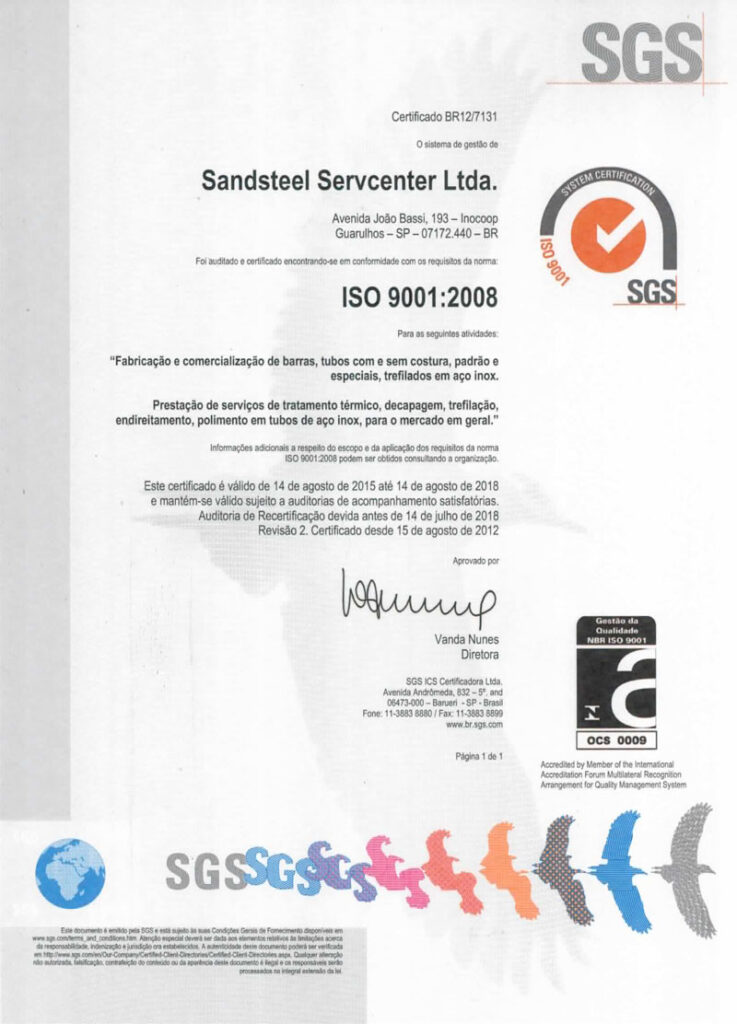 Certificado iso 9001-2018